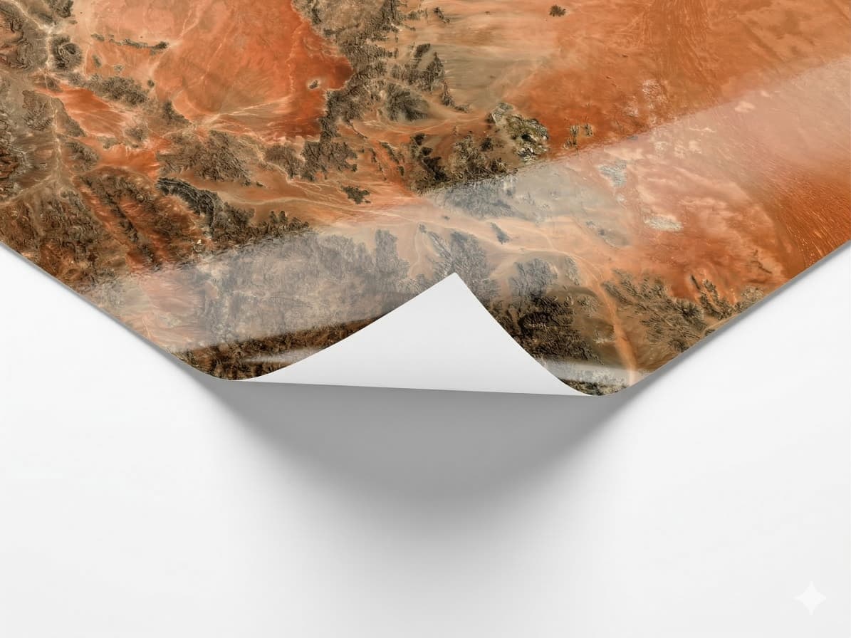 Poster satellite imprimé sur papier satiné